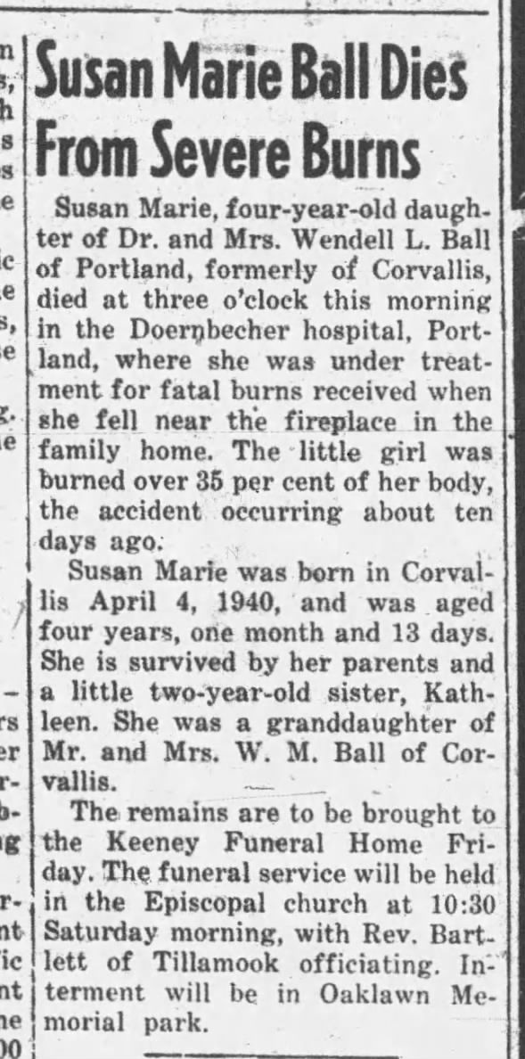 Clipping from Corvallis Gazette-Times